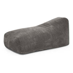 Tmavě šedý manšestrový sedací vak Snug 130 – SLOWDOWN obraz