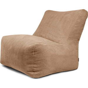 Hnědý manšestrový sedací vak Seat 100 Lounge – SLOWDOWN obraz