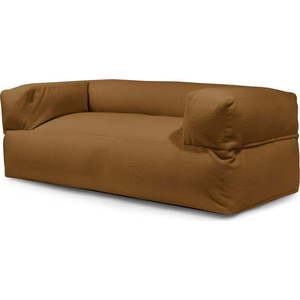 Hnědý sedací vak z textilie bouclé Sofa MooG – SLOWDOWN obraz