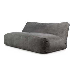 Tmavě šedý manšestrový sedací vak Sofa Tube 190 – SLOWDOWN obraz