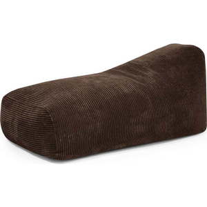 Tmavě hnědý manšestrový sedací vak Snug 130 – SLOWDOWN obraz