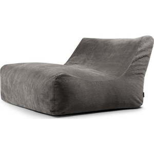 Tmavě šedý manšestrový sedací vak Sofa Lounge – SLOWDOWN obraz