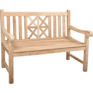 Dřevěná zahradní lavice v přírodní barvě Pantar – Garden Pleasure obraz