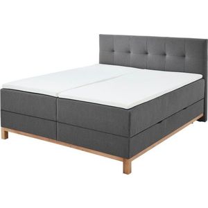 Tmavě šedá boxspring postel s úložným prostorem 180x200 cm Catania - Meise Möbel obraz