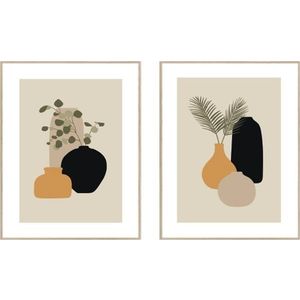 Obrazy v sadě 2 ks 30x40 cm Plants Graphic – knor obraz