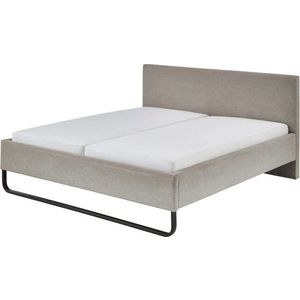Šedohnědá čalouněná dvoulůžková postel 180x200 cm Swing – Meise Möbel obraz