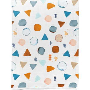 Bílá mušelínová dětská deka 75x100 cm Geo – Mijolnir obraz