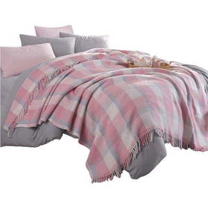 Růžový přehoz 180x220 cm Warm Soft – Mijolnir obraz