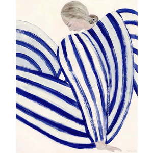 Plakát 30x40 cm Blue Stripe at Concorde – The Poster Club obraz