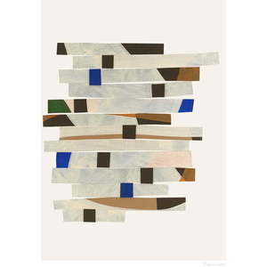 Plakát 50x70 cm Cut up Stripes – The Poster Club obraz