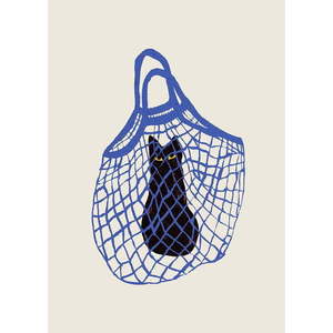 Plakát 30x40 cm The Cat’s In The Bag – The Poster Club obraz