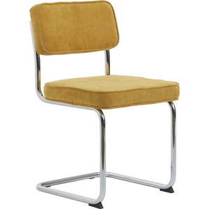 Žlutá manšestrová jídelní židle Rupert – Unique Furniture obraz