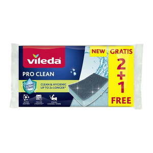 Houbičky na nádobí v sadě 9 ks Pro Clean – Vileda obraz