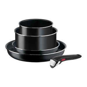 Hliníková sada nádobí 5 ks INGENIO EASY COOK & CLEAN BLACK L1549043 – Tefal obraz