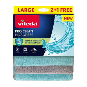 Hadříky z mikrovlákna v sadě 6 ks Pro Clean – Vileda obraz