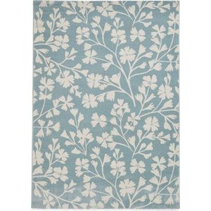 Modrý koberec 80x150 cm Grace Floral – Catherine Lansfield obraz