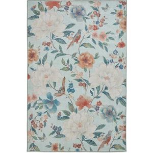Modrý pratelný koberec 152x230 cm Pipa Floral – Catherine Lansfield obraz