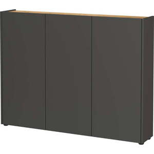 Antracitový botník v dekoru dubu 138x105x25 cm Libbiano – Germania obraz