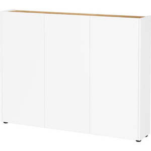 Bílý botník v dekoru dubu 138x105x25 cm Libbiano – Germania obraz