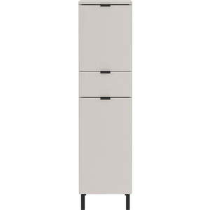 Krémová vysoká/úzká koupelnová skříňka 30x120 cm Arcena – Germania obraz