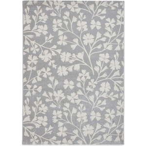 Šedý koberec 80x150 cm Grace Floral – Catherine Lansfield obraz