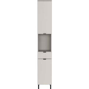 Krémová vysoká/úzká koupelnová skříňka 30x190 cm Arcena – Germania obraz