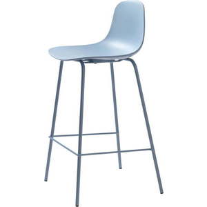 Světle modrá plastová barová židle (výška sedáku 67, 5 cm) Whitby – Unique Furniture obraz
