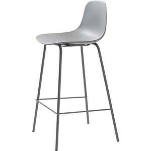 Šedá plastová barová židle (výška sedáku 67, 5 cm) Whitby – Unique Furniture obraz