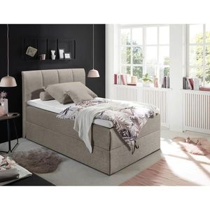 MID.YOU POSTEL BOXSPRING, 120/200 cm, jílová barva obraz