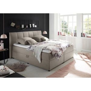MID.YOU POSTEL BOXSPRING, 180/200 cm, jílová barva obraz