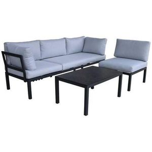 Ambia Garden ZAHRADNÍ SEDACÍ SOUPRAVA kov, sklo, textil obraz