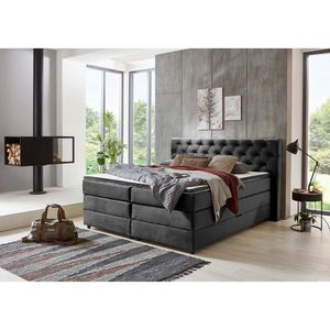 MID.YOU POSTEL BOXSPRING, 160/200 cm, antracitová obraz