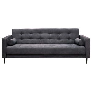 P & B ROZKLÁDACÍ POHOVKA, textil, tmavě šedá obraz