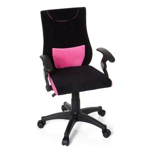 MID.YOU OTOČNÁ ŽIDLE PRO MLÁDEŽ, černá, pink obraz