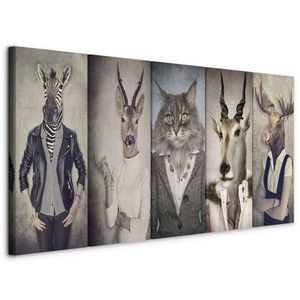 artgeist LEINWANDBILD, lidé, zvířata, 100/40/1, 2 cm obraz