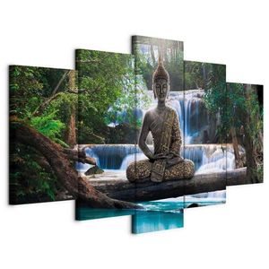 artgeist LEINWANDBILD, krajina a příroda, buddha, 100/50/1, 2 cm obraz
