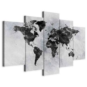 artgeist LEINWANDBILD, mapa světa, 100/50/1, 2 cm obraz