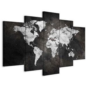 artgeist LEINWANDBILD, mapa světa, 100/50/1, 2 cm obraz