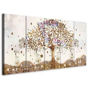 artgeist LEINWANDBILD, abstraktní, stromy, 200/80/1, 2 cm obraz