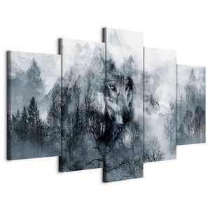 artgeist LEINWANDBILD, krajina a příroda, zvířata, stromy, 200/100/1.2 cm obraz