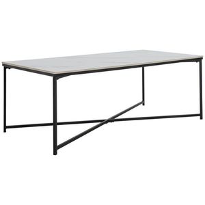 Livetastic KONFERENČNÍ STOLEK, černá, bílá, kov, keramika, 120/43/60 cm obraz