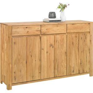 Linea Natura ŠIROKÁ KOMODA, divoký dub, jádrový dub, barvy dubu, 165, 1/103, 5/40 cm obraz