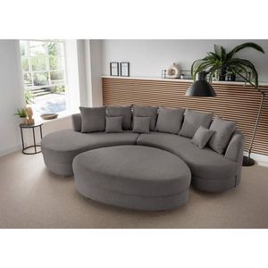 Livetastic SEDACÍ SOUPRAVA, textil, šedá obraz