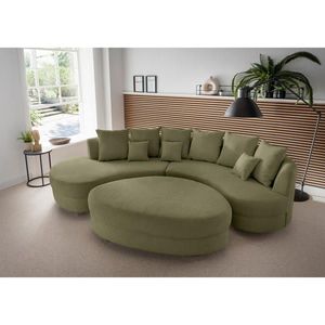 Livetastic SEDACÍ SOUPRAVA, textil, olivově zelená obraz