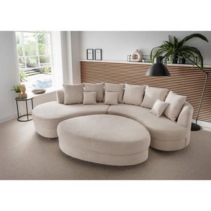 Livetastic SEDACÍ SOUPRAVA, textil, béžová obraz