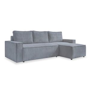 MID.YOU ROHOVÁ SEDAČKA, textil, světle šedá obraz