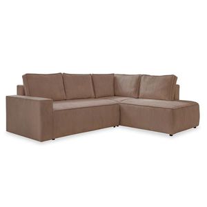 MID.YOU ROHOVÁ SEDAČKA, textil, šedohnědá obraz
