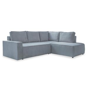 MID.YOU ROHOVÁ SEDAČKA, textil, světle šedá obraz