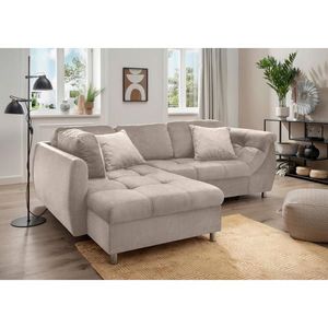 Livetastic ROHOVÁ SEDAČKA, textil, šedohnědá obraz