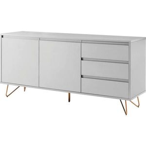 Livetastic ŠIROKÁ KOMODA, bílá, 150/70/40 cm obraz